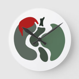 Relógio Redondo Separação de Maçã