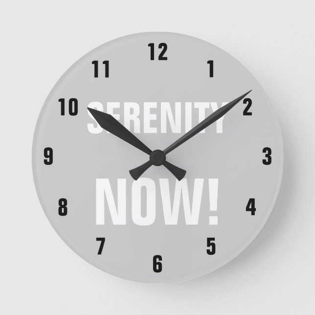 RELÓGIO REDONDO SERENITY AGORA! (Frente)