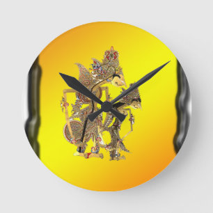 Relógio Redondo Shadow Puppets na Indonésia