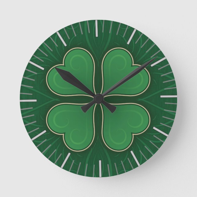 Relógio Redondo Shamrock (Frente)