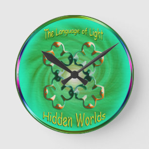 Relógio Redondo Símbolo trabalho de arte das qualidades da alma