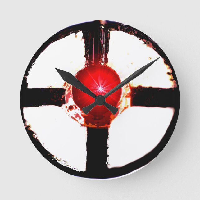 Relógio Redondo Sinal de ferrovia Wig Wag (Frente)