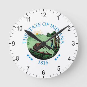 Relógio Redondo Sinal de Indiana