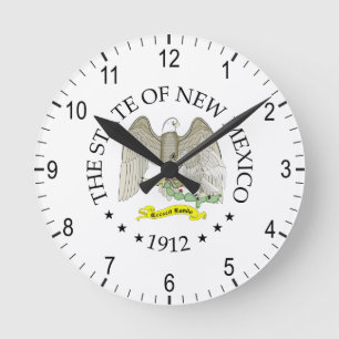 Relógio Redondo Sinal do Novo México