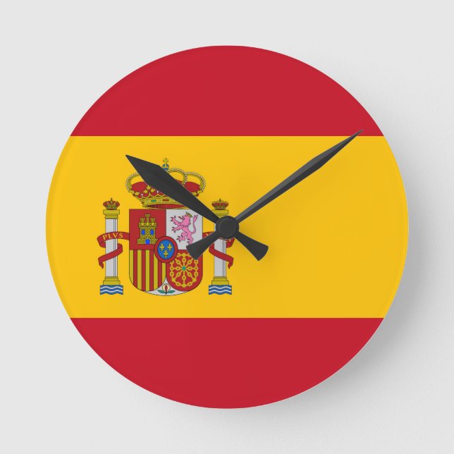 Relógio Redondo Sinalizador de espanha (Frente)