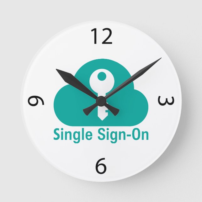 Relógio Redondo Single Sign-On Cloud Key Security (Frente)