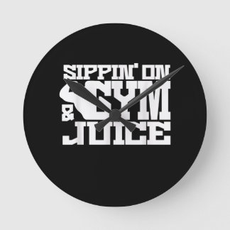 Relógio Redondo Sippin No Sumo De Gym - Camisas De Trabalho De Men
