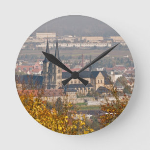 Relógio Redondo Skyline of Bamberg, Alemanha
