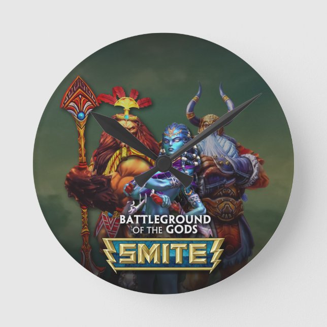 Relógio Redondo SMITE: Deuses (Frente)