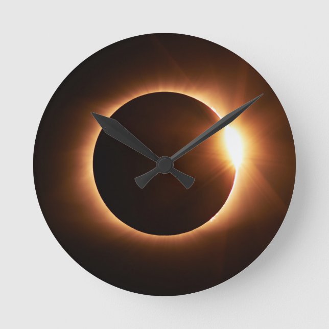 Relógio Redondo Solar Eclipse Acrylic Clock (Frente)