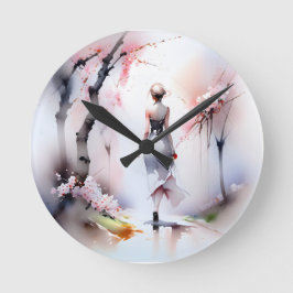 Relógio Redondo Solitário Andando