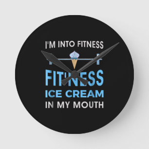 Relógio Redondo sorvete Foodie Ness Gym Oferece Homens Mulheres