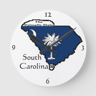 Relógio Redondo South Carolina Wall Clock