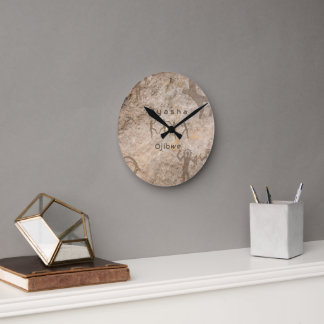 Relógio Redondo Southwest Petroglyhs Custom Tribe/Name