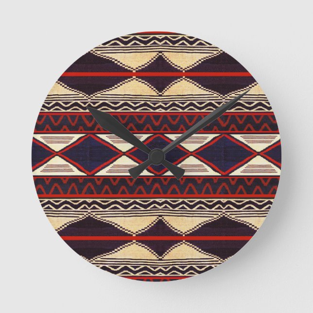 Relógio Redondo Southwest Tribal (Frente)