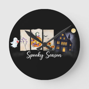 Relógio Redondo Spooky Season Halloween