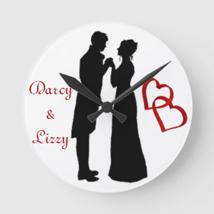 Relógio Redondo Sr. e Sra. Darcy Wall Clock