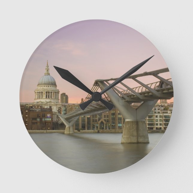 Relógio Redondo St Pauls Cathedral At Dusk  (Frente)