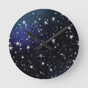 Relógio Redondo Star Gazer Nature Sky Space Paz Destino de Amor