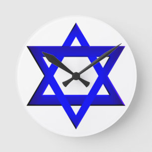 Relógio Redondo Star of David Wall Clock