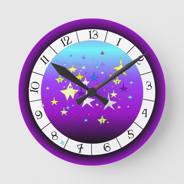 Relógio Redondo Starzy 13 Hour Wall Clock (Frente)