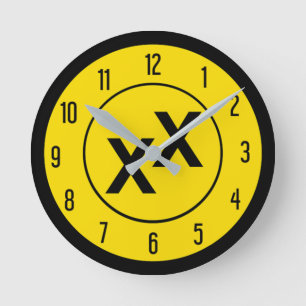 Relógio Redondo State of Jefferson Double-Cross X X Wall Clock