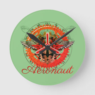 Relógio Redondo Steampunk Aeronaut, Himmelsmechanik