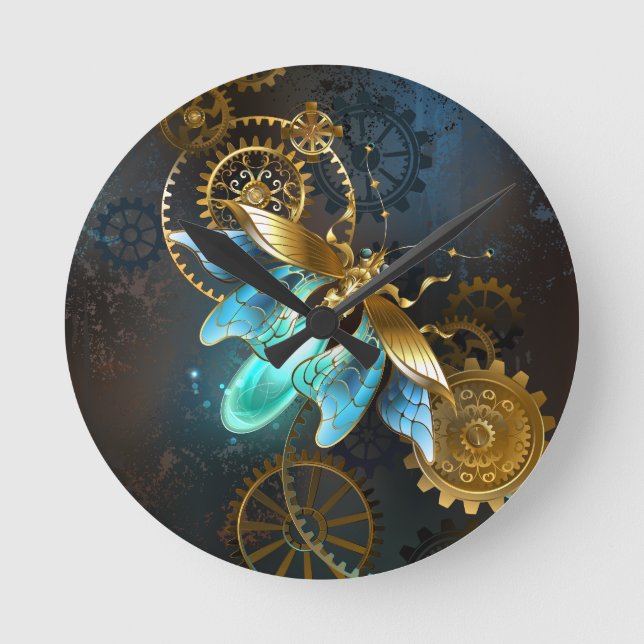 Relógio Redondo Steampunk Firefly (Frente)