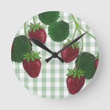 Strawberry Vine Acrywall Clock