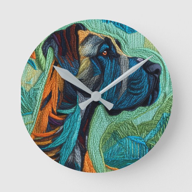 Relógio Redondo Stunning Great dane  (Frente)