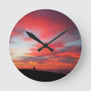 Relógio Redondo Sunrise em Newport Beach, CA