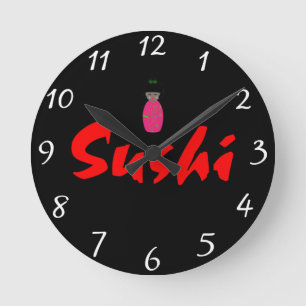 Relógio Redondo Sushi