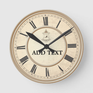 Relógio Redondo Sweet birds spring in your home round clock