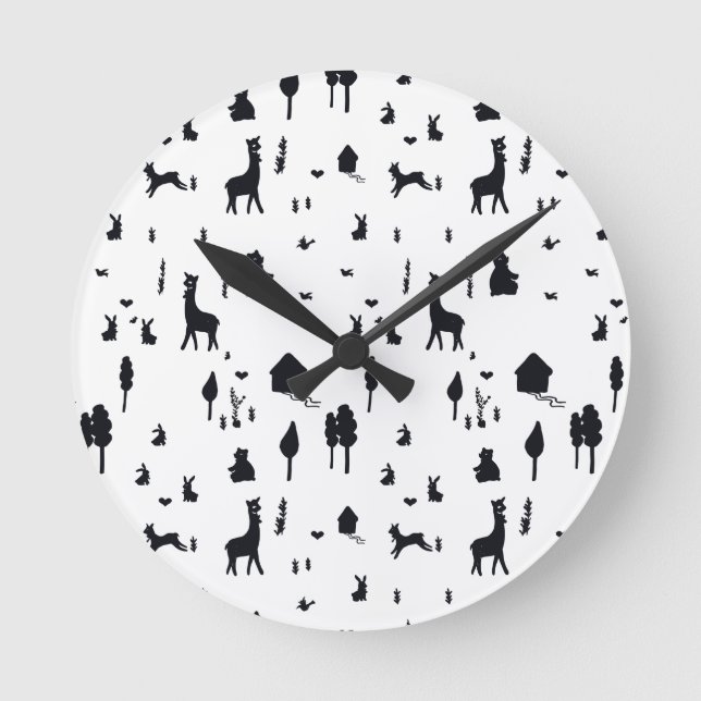 Relógio Redondo Sweet winter (Frente)