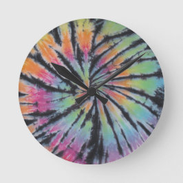 Relógio Redondo Swirl Tie Dye