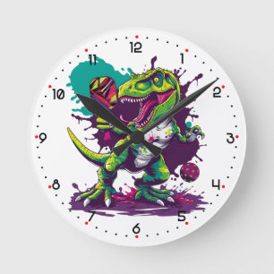 Relógio Redondo T-REX ESMAGA O’CLOCK Pickleball