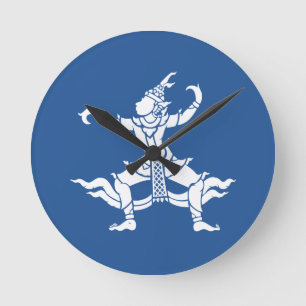 Relógio Redondo ⚠ tailandês do sinal de Tailândia do ⚠ do