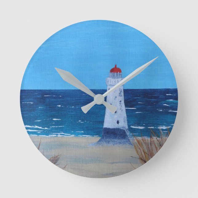 Relógio Redondo Talacre Lighthouse (Frente)