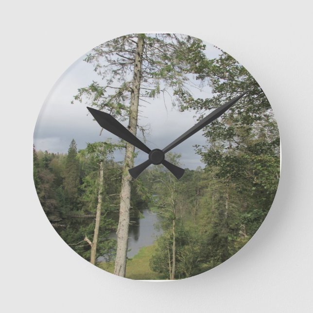 Relógio Redondo Tarn Hows Trees (Frente)