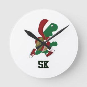 Relógio Redondo Tartaruga Corrente de Natal 5K