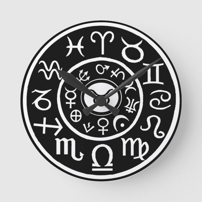 Relógio Redondo Taurus o Bull Celestial Zodiac (Frente)