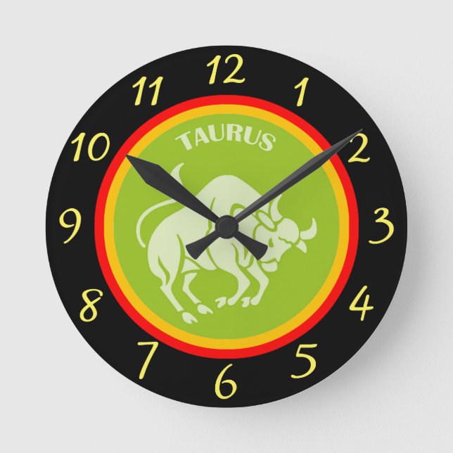 Relógio Redondo Taurus Wall Clock (Frente)