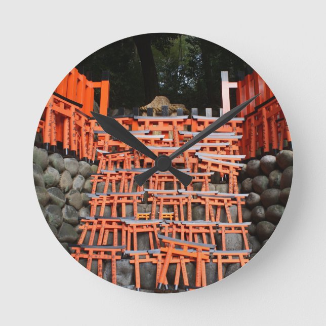 Relógio Redondo Temple Stone Extremo Oriente (Frente)
