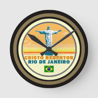 Relógio Redondo tempo de Rio de Janeiro, corcovado