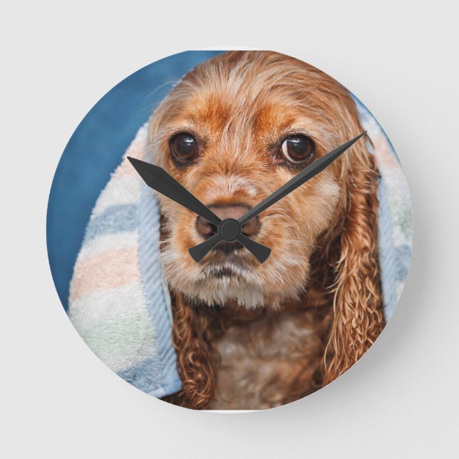 Relógio Redondo Tempo do banho (Frente)