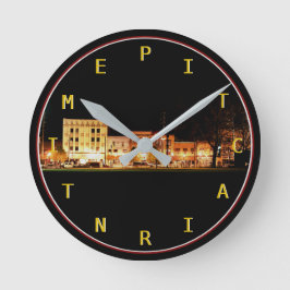 Relógio Redondo Tempo Pitcairn