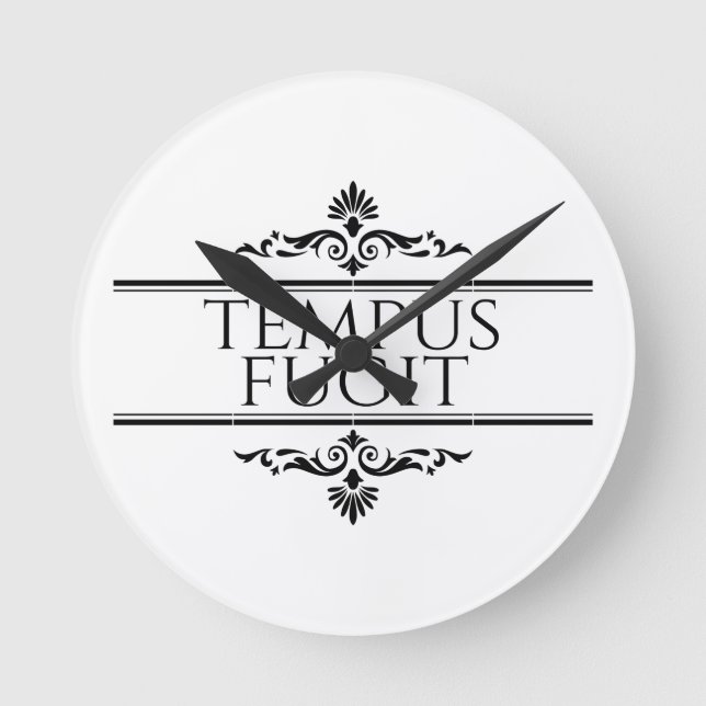 Relógio Redondo Tempus Fugit (Frente)