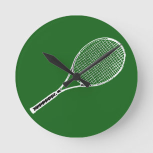 Relógio Redondo tênis racquet