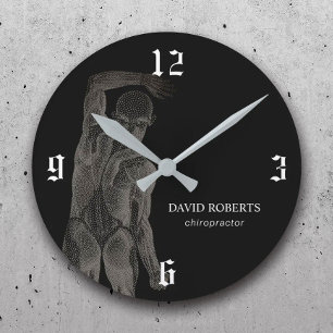 Relógio Redondo Terapeuta dos termas da massagem do Chiropractor