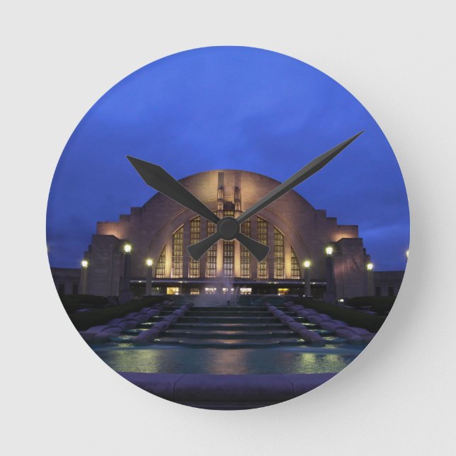 Relógio Redondo Terminal da união de Cincinnati (Frente)